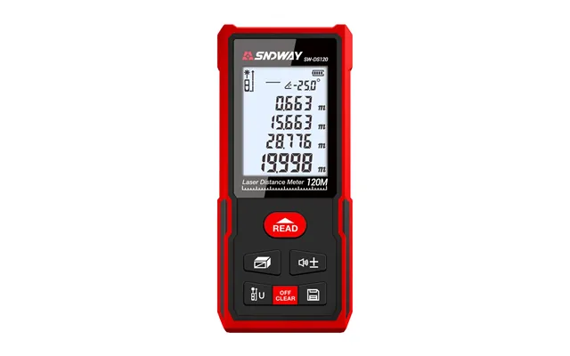 Sndway Sw 120m 100m 70m 50m Laser Distance Meter Digital Rangefinder Electronic Level With Angle Sensor Backlight Waterp
