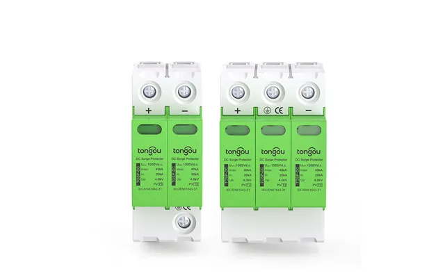 Spd Dc Surge Protector 2p 3p 1000v High Discharge Capacity 40ka Photovoltaic Solar Lightnin Protection Efficient Operati