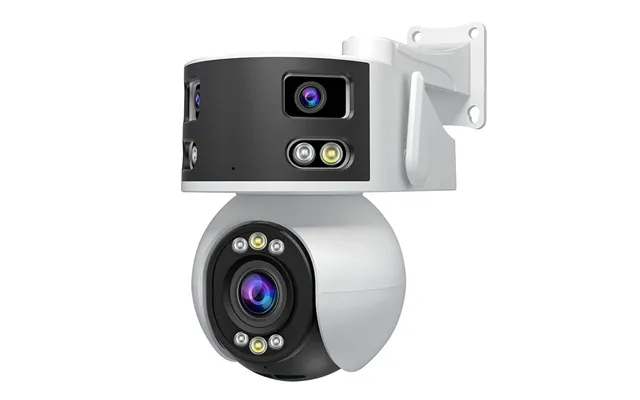 Srihome Sh055 8mp Wifi Ip Camera 5x Zoom Three Lens Two Screen Ai Humanoid Detection Night Vision Two-way Intercom Hd Pt