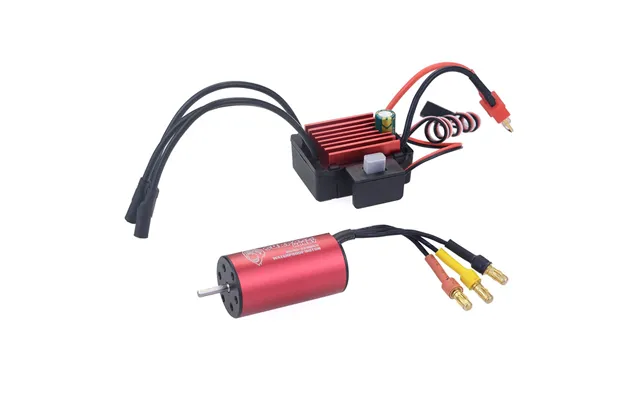 Surpass Hobby Diamond Seriers Waterproof 2040 3200kv Brushless Motor With 35a Esc For 1 16 1 18 Rc Vehicles
