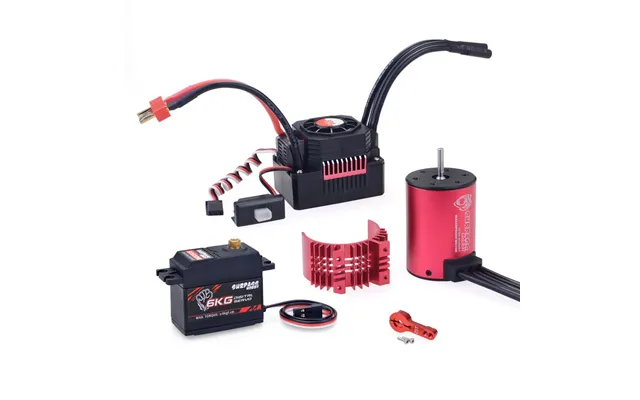Surpass Hobby Kk 3650 Brushless Motor 4500kv 60a Brushless Esc 6kg Metal Gear Digital Servo Rc Car Parts
