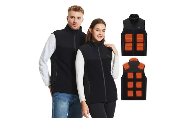 Tengoo Hz-13 13 Areas Heating Vest Zipper Adjustable Size 3-gears Heated Jacketsusb Electric Thermal Clothing Winter W