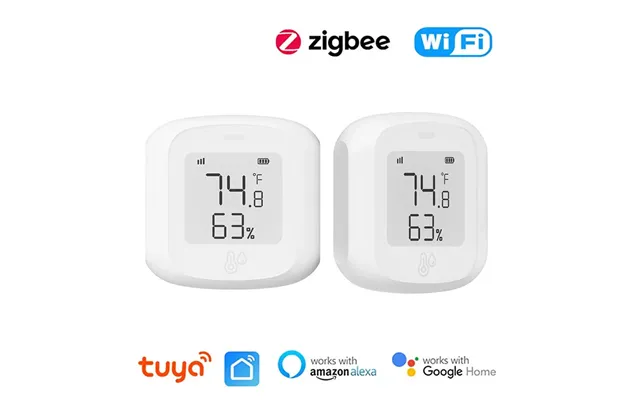 Tuya Smart Wifi Zigbee3.0 Temperature Humidity Sensor Indoor Hygrometer Thermometer Detector With Lcd Display Remote Con