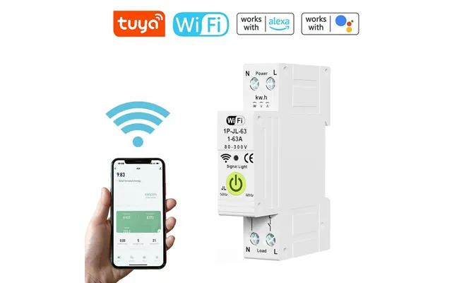 Tuya Wifi Intelligent Circuit Breaker On Off Timing Energy Meter Automatic Reclosing Protector With Metering And Prepaid