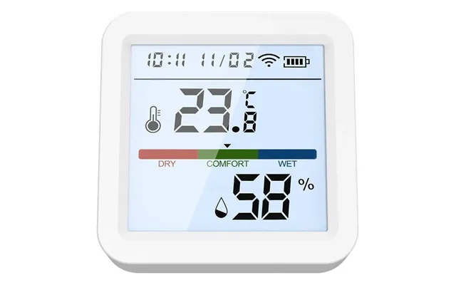 Tuya Zigbee3.0 Smart Home Temperature Humidity Sensor With Backlight Lcd Display Voice Control With Alexa Google Home An