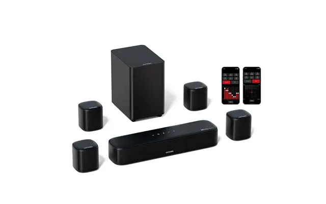 Ultimea Aura A60 350w 7.1ch Dolby Atmos Soundbar Surround Sound System With 8 High-performance Drivers Bassmax Home Thea