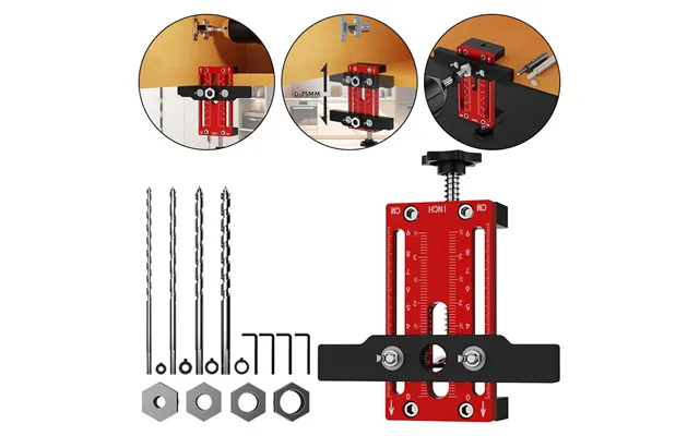 Upgrade Cabinet Door Mounting Jig Cabinet Door Rebouder Drill Locator Aluminum Alloy Installation Positioner Cabinet Har