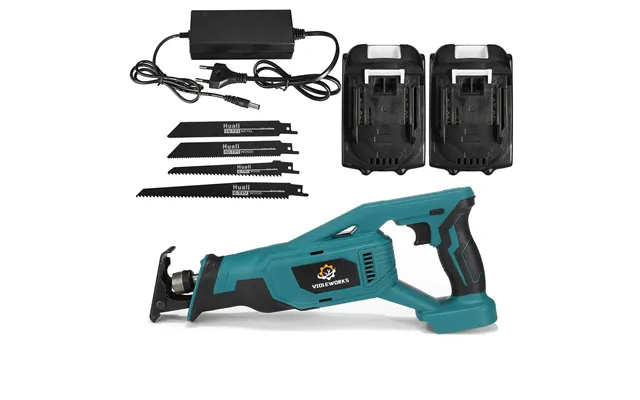 Violeworks 288vf 18v Cordless Reciprocating Saw 4 Blades Woodworking Cutting Tool W 1 2pcs Battery For 18v Battery