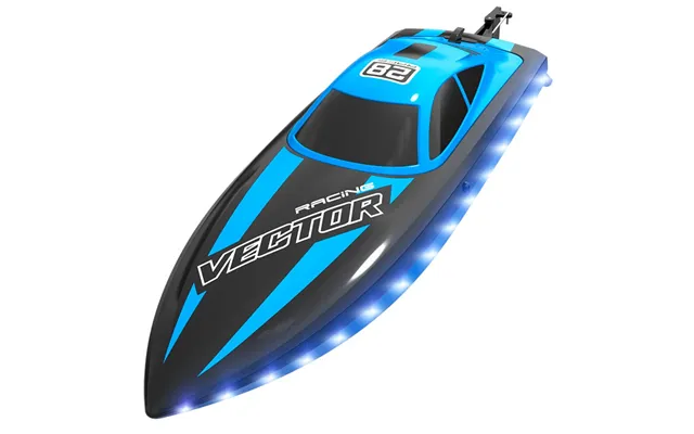 Volantexrc 79506 Vector28 2.4g 2ch Rtr Rc Boat Waterproof 25km H High Speed With Led Light Water Cooling System Remote C