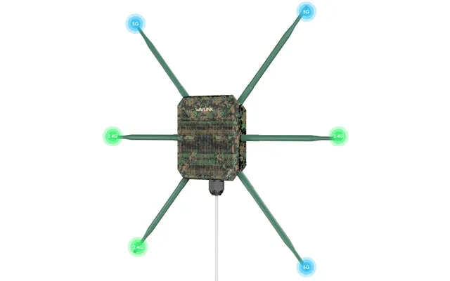Wavlink Ax3000 Wifi6 Wireless Outdoor Router 2.4g 5g Dual Band Long Range Mesh Wifi Extender With Poe 6x7dbi High-gain A