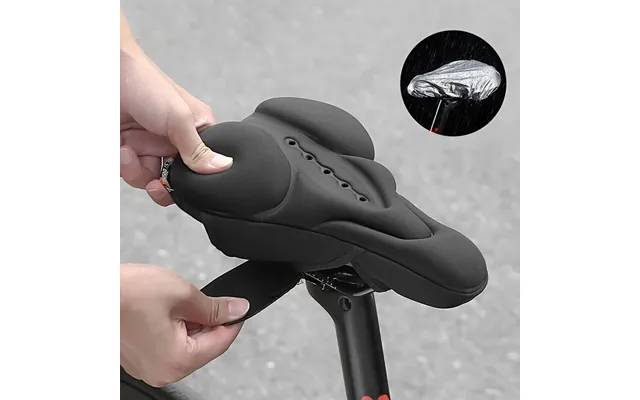 West Biking Silicone High Elastic Bicycle Cushion Cover Breathable Soft Bike Seat Cushion With Rainproof Protection For
