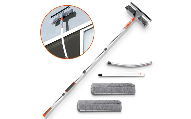 Window Cleaner Baban 61'' Aluminum Microfiber Cleaner Extension Pole Window Cleaning Washing Tool For Car Auto Indoor Ou