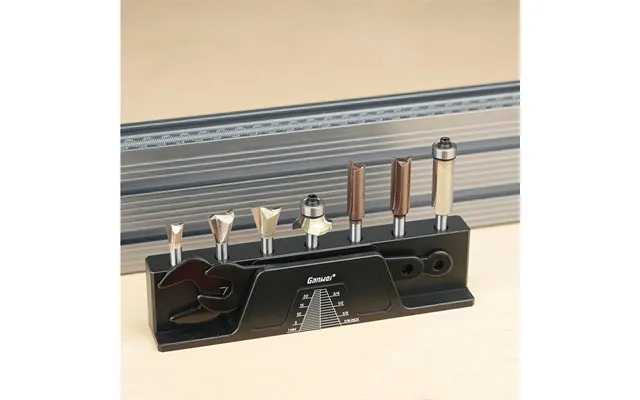 Woodworking Milling Cutter Holder Anodized 1 4 Inch Slots 7 Magnetic Suction Holes Tool Organizer Wrench Slot