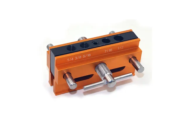 Woodworking Self-centering Hole Punch Locator Drill Guide Set Doweling Jig Kit