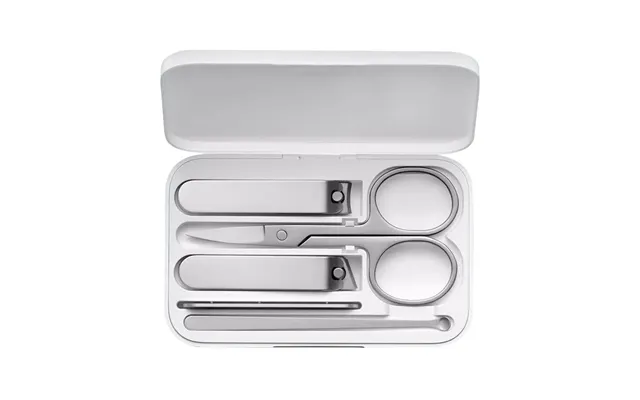 Xiaomi Mijia Portable Compact 5-piece Mini Nail Clipper Set Stainless Steel Flat Nail Clipper Nail File Ear Pick Remove