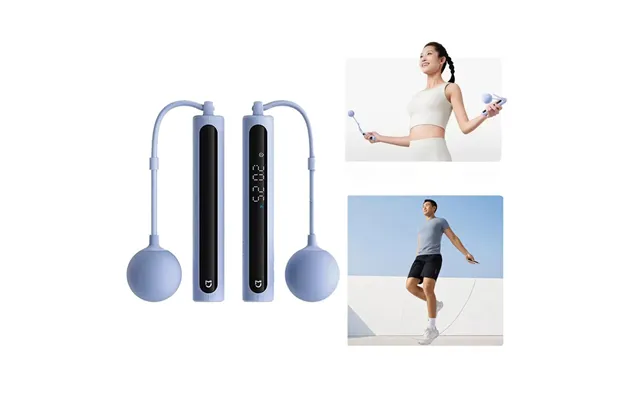 Xiaomi Mijia Smart Skipping Rope 2 Led Data Logging Adjustable Length Non-slip Silicone Strip Large Ball Swinging Skippi