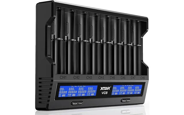 Xtar Vc8 21700 18650 Intelligent Battery Charger Type-c Fast Charging Smart Charger Lcd Display Li-ion Imr Ni-mh Ni-cd A