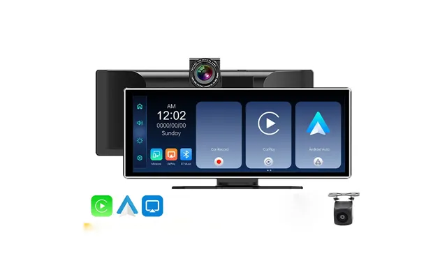 Yuehoo 11.26'' Carplay Car Stereo 4k Dash Cam Hd Touchscreen Wireless Bluetooth Mp5 Multimedia Player Driving Recorder W
