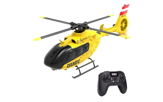 Yxznrc F06 2.4g 6ch 1 36 Ec135 Scale Yellow Fuselage Flybarless Rc Helicopter Rtf