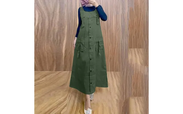 Zanzea Women Maxi Dress Solid Color Wide Halter Dress Comftable Workwear Wide Straps Long Dress Plus Size