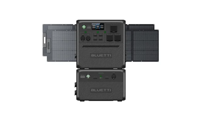 Bluetti Ac240 Portable Power Station 2,400w 1,536wh - Ac240 B210 2*pv200d 2,400w 3,686wh 400w Solar Kit