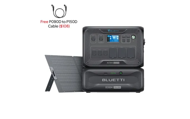 Bluetti Ac500 B300k Pv350d Whole-home Battery Backup Power 5000w Pure Sine Wave Inverter