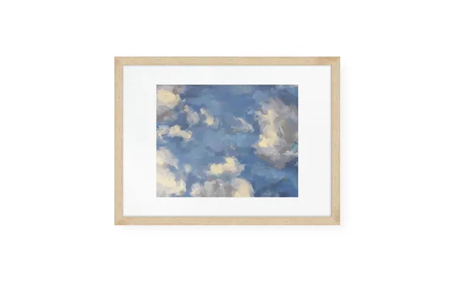 Cloud Solace Art Print Oak Frame 11.8 X 15.8 In - 30 X 40 Cm