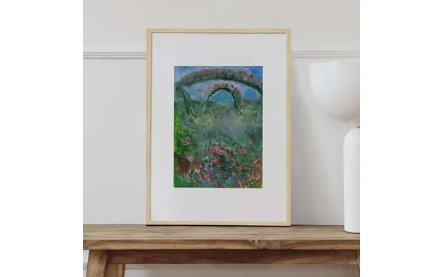 Garden In Bloom Art Print Oak Frame 23.8 X 31.5 In - 60 X 80 Cm