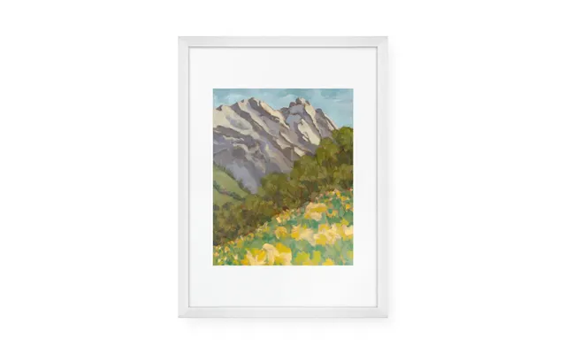 Healing Light Art Print White Frame 11.8 X 15.8 In - 30 X 40 Cm
