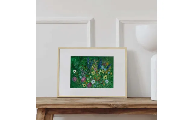 So Many Flowers Art Print Oak Frame 11.8 X 15.8 In - 30 X 40 Cm