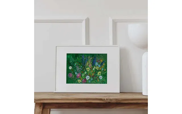 So Many Flowers Art Print White Frame 11.8 X 15.8 In - 30 X 40 Cm