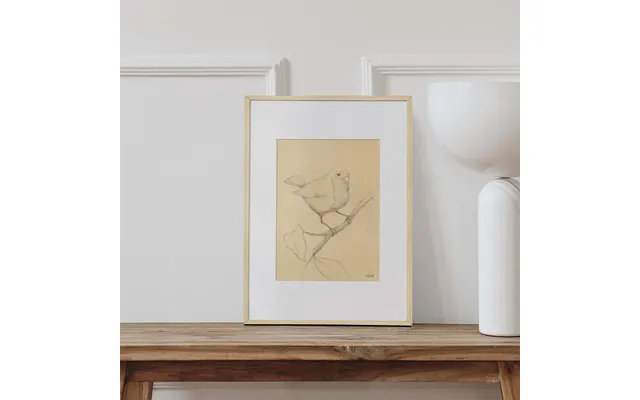 The Rose Art Print Oak Frame 11.8 X 15.8 In - 30 X 40 Cm