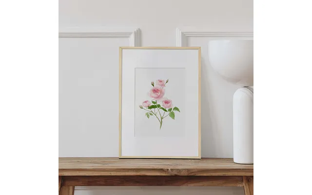 The Rose Art Print Oak Frame 11.8 X 15.8 In - 30 X 40 Cm