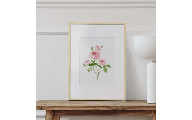 The Rose Art Print Oak Frame 23.8 X 31.5 In - 60 X 80 Cm