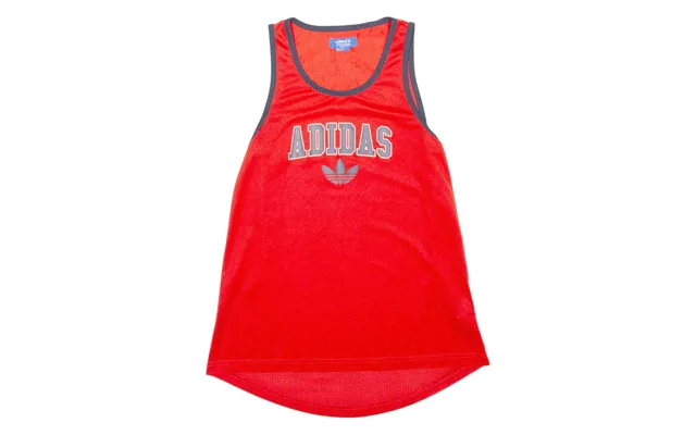 Adidas Womens Vest Red Sleeveless Crew Neck Uk 6