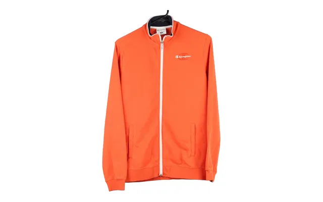 Age 13-14 Champion Zip Up - Xl Orange Cotton Blend