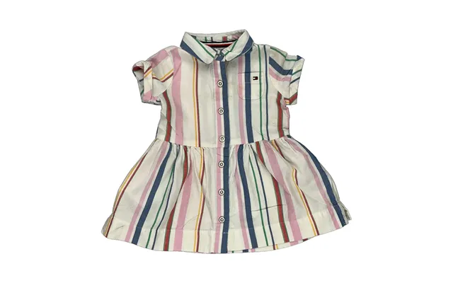 Age 6-9 Months Tommy Hilfiger Striped Dress - 3xs Multicoloured Cotton