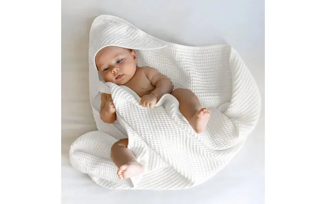 Bamboo Waffle Hooded Baby Towel Color Cloud Size Baby
