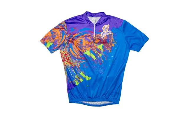Brian Cycling Mens Jersey Blue 1 4 Zip L