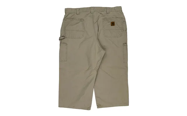 Carhartt Cargo Carpenter Shorts - 38w 13l Beige Cotton Size 38 Waist