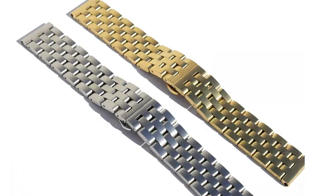 Chain Link Stainless Steel Watch Straps Color Silver