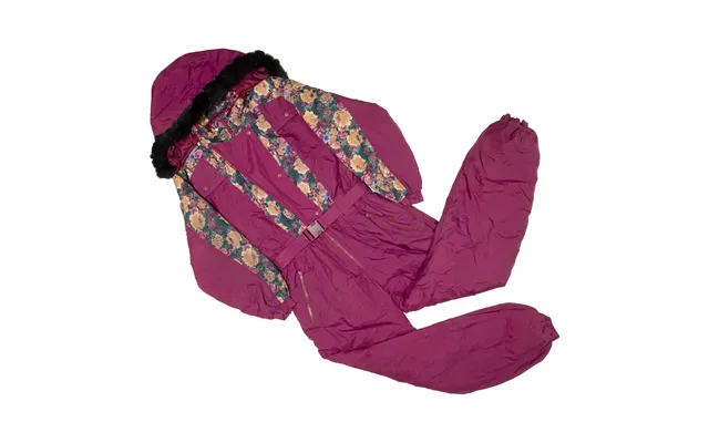 Chill-out Insulated Womens Ski Suit Maroon Floral Relaxed L W33 L29