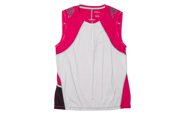 Craft Cycling Shirt Mens Jersey White Sleeveless 1 4 Zip M