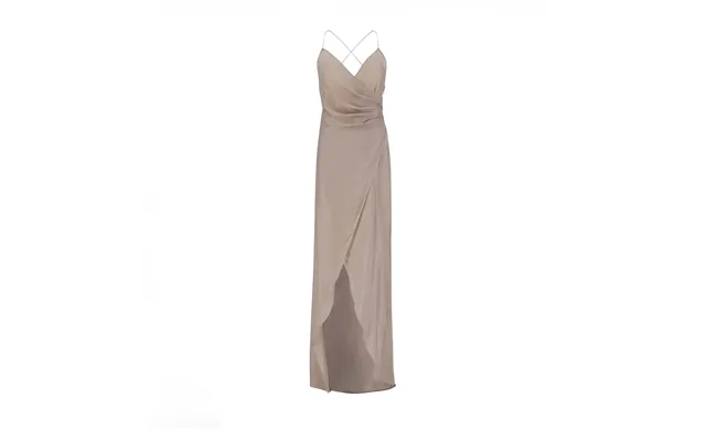 Cross-over Long Dress Size M Color Tan