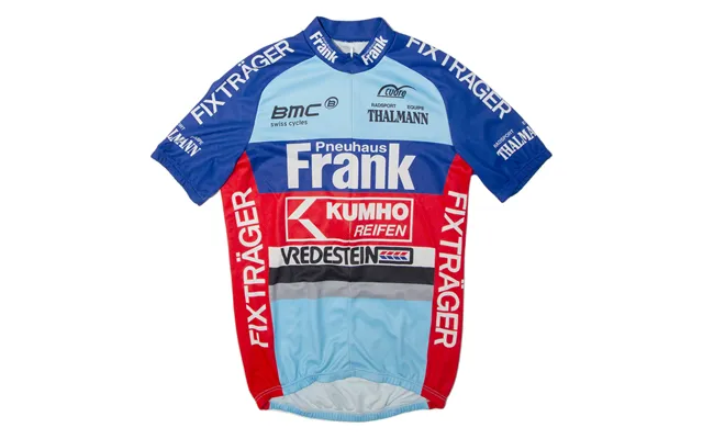 Cycling Shirt Mens Jersey Blue 1 2 Zip S