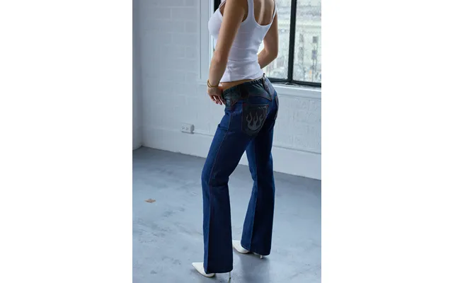 Deadstock Dragonfly Flame Low Rise Jeans Size 28