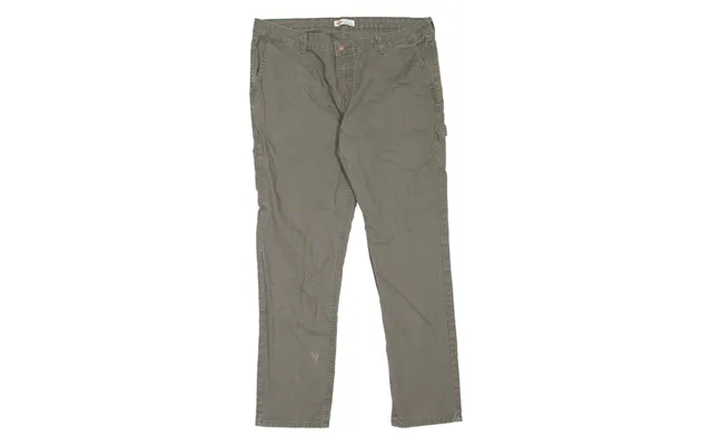 Dickies Carpenter Workwear Womens Jeans Green Slim Tapered W36 L31