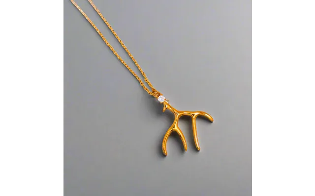 Golden Antler Elegance Necklace