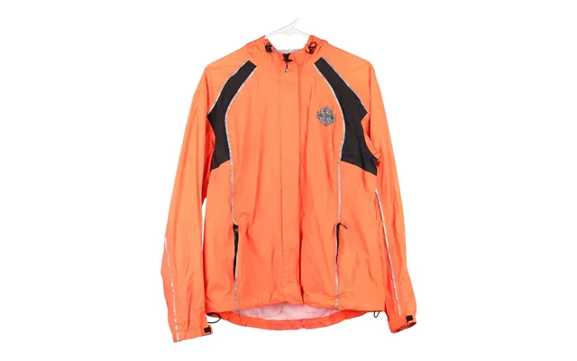 Harley Davidson Jacket - Medium Orange Nylon