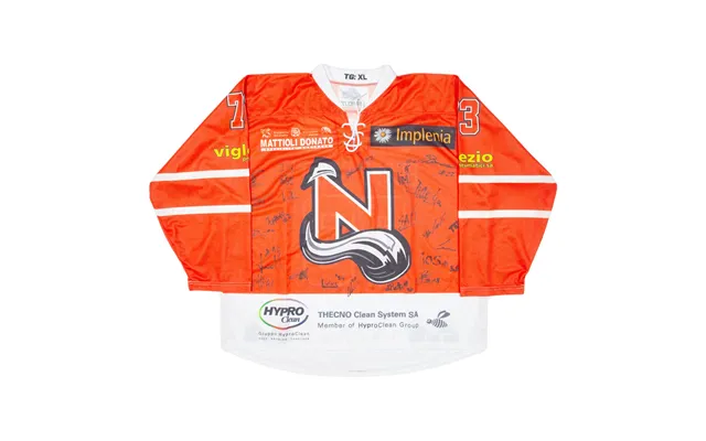 Ice Hockey Signed Mens Jersey Red 3 4 Sleeve V-neck Xl